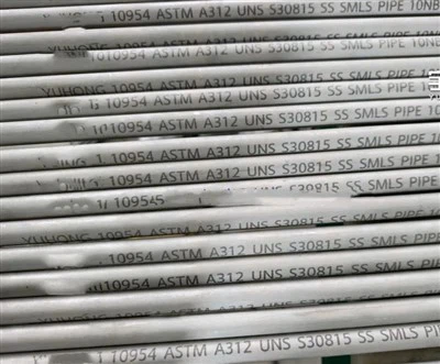 ASTM A312 UNS S30815 Stainless Steel Seamless Pipe ASTM A312 UNS S30815 Stainless Steel Seamless Pipe